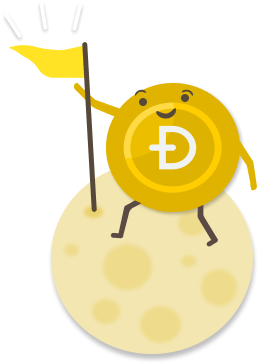 Dogecoin is sitting on the Moon
