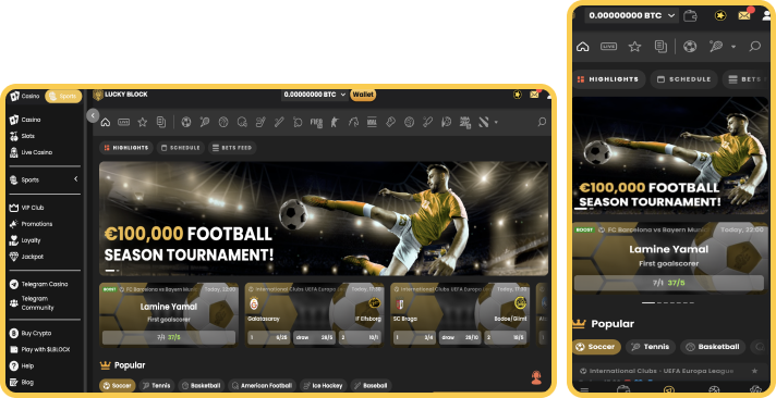 Lucky Block Casino Sports Betting Section
