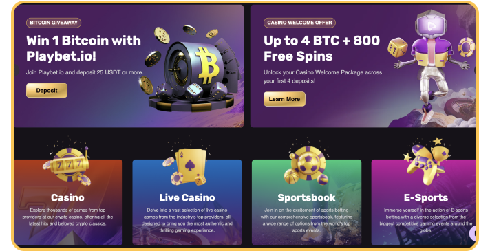 Promotions at Playbet.io