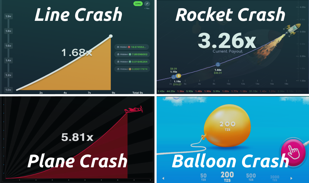 Understand the Crash Game Types Available